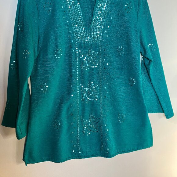 Vintage Silk & Sequin Tunic - Picture 3 of 5